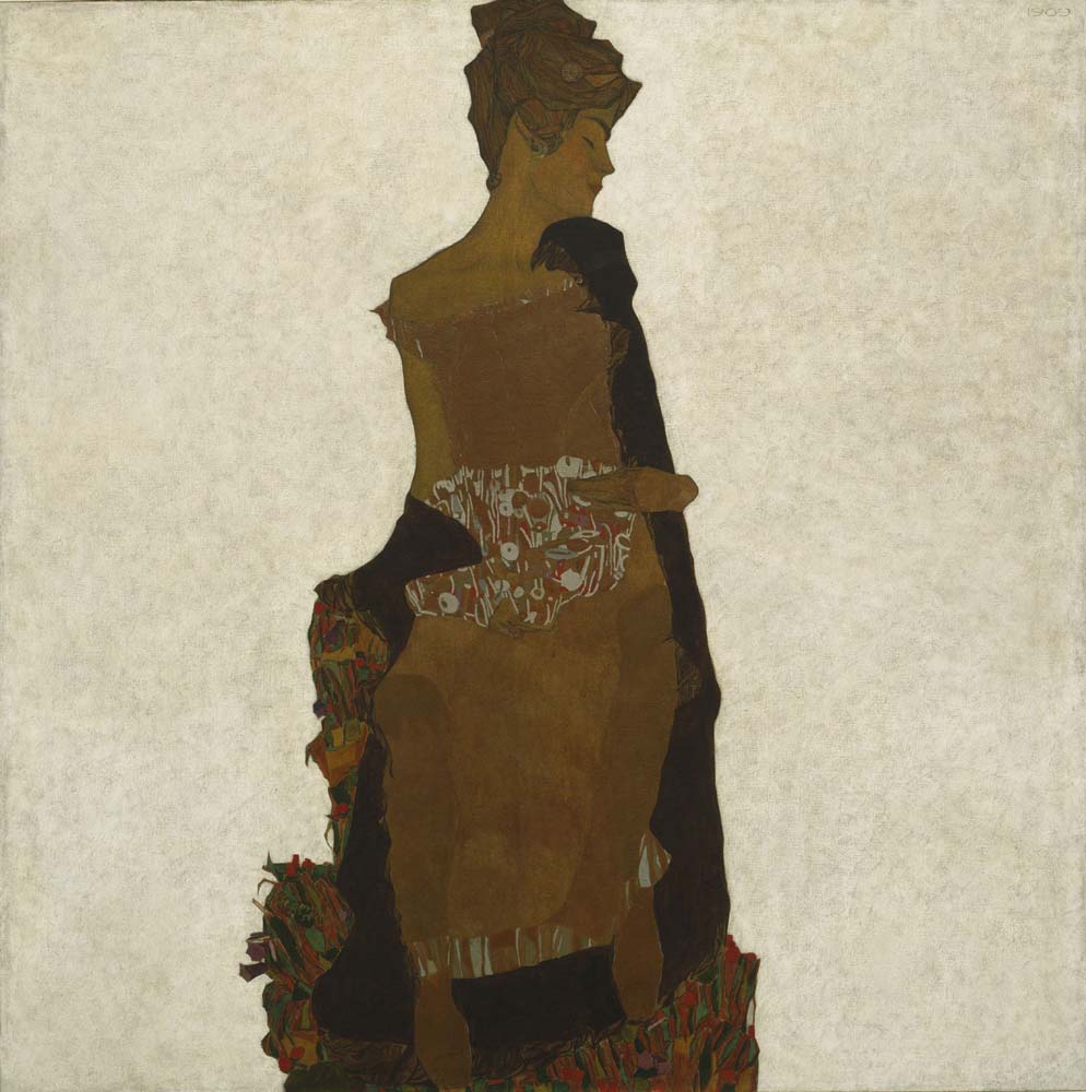 Egon Schiele - Portrait of Gerti Schiele,vintage art, modern poster print