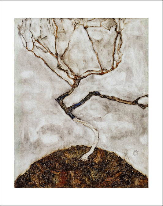 a_tree_in_late_autumn_1911 by Egon Schiele, 12x8" (A4) Poster Print