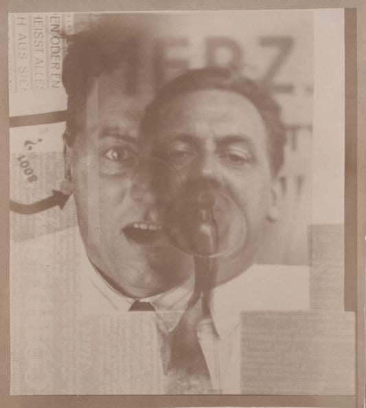 El Lissitzky - Kurt Schwitters, vintage historic photograph, modern poster print