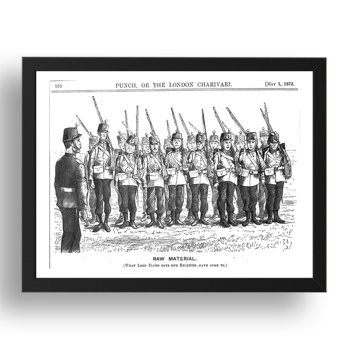 elcho, vintage historic poster in 17x13"(A3) Frame