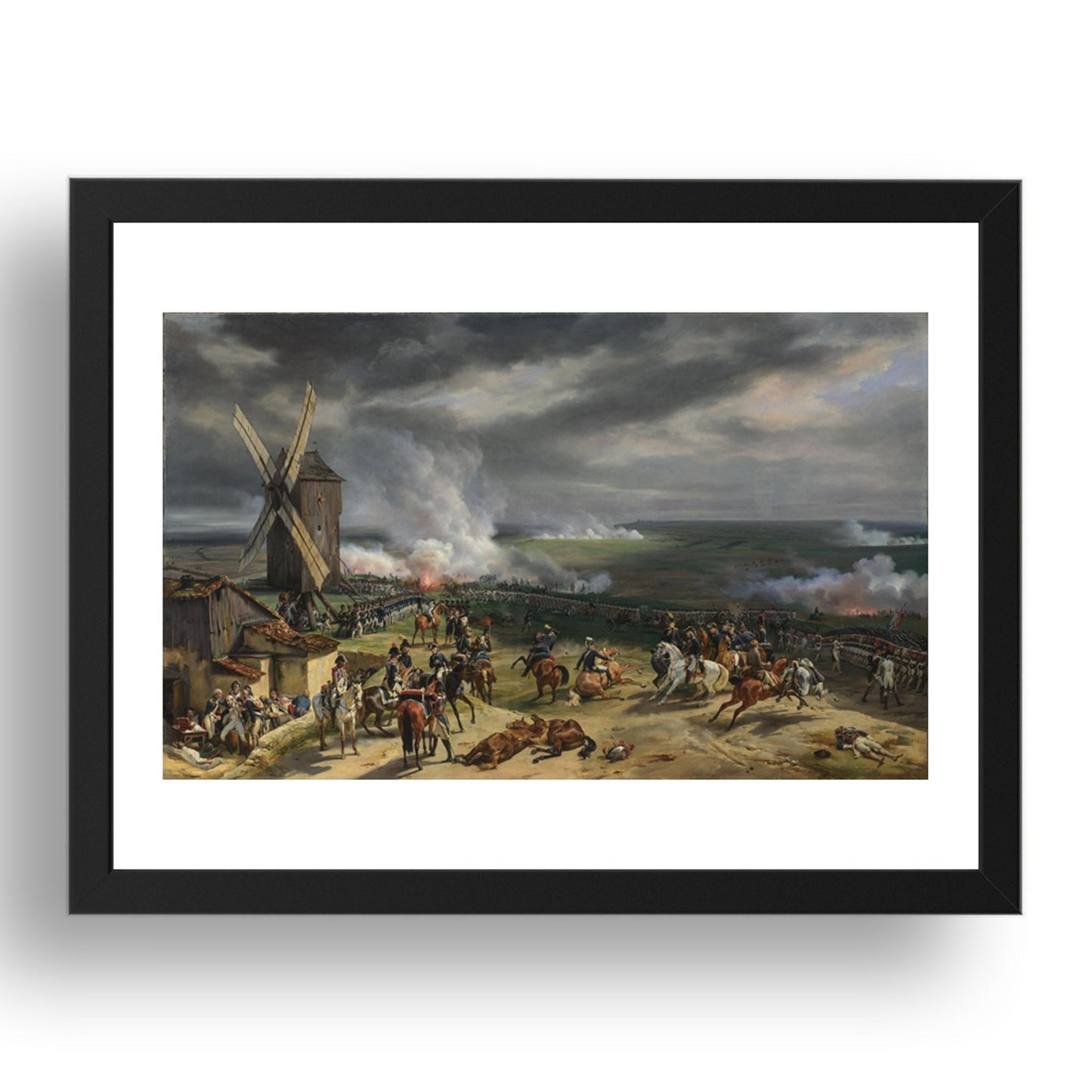 Emile Jean Horace Vernet: The Battle of Valmy, Poster in 17x13"(A3) Frame