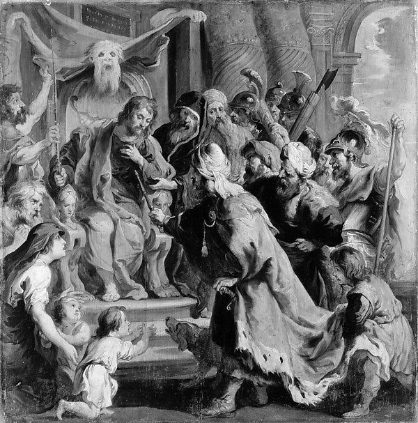 Copy after Peter Paul Rubens:Cambyses Appointing Otanes Judg-16x12"(A3) Poster