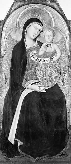 Luca di Tommè di Nuto:Madonna and Child c1360–65-16x12"(A3) Poster