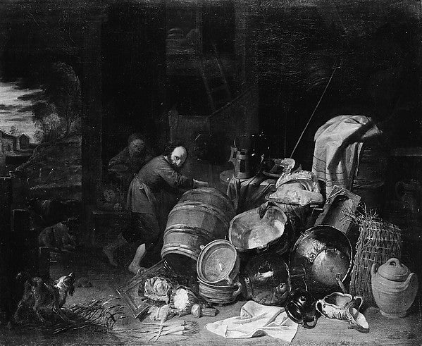 David Ryckaert III:Rustic Interior -16x12"(A3) Poster
