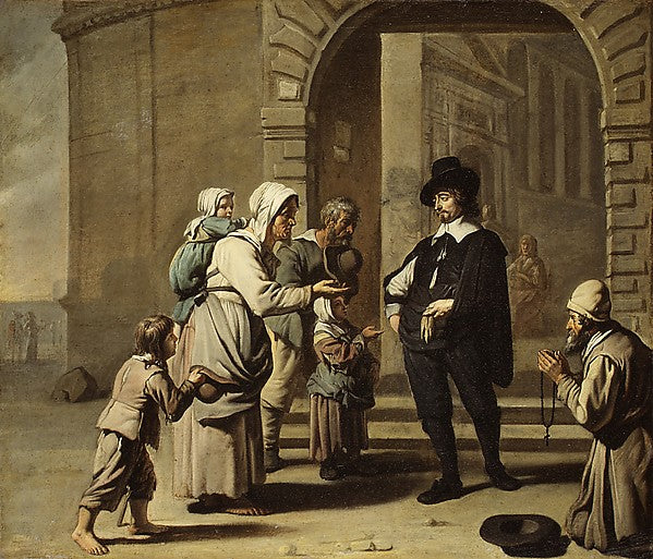 Allart van Everdingen:The Man near the Entry of the Ruinous -16x12"(A3) Poster