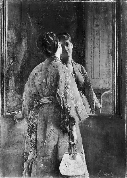 Alfred Stevens:The Japanese Robe c1872-16x12"(A3) Poster