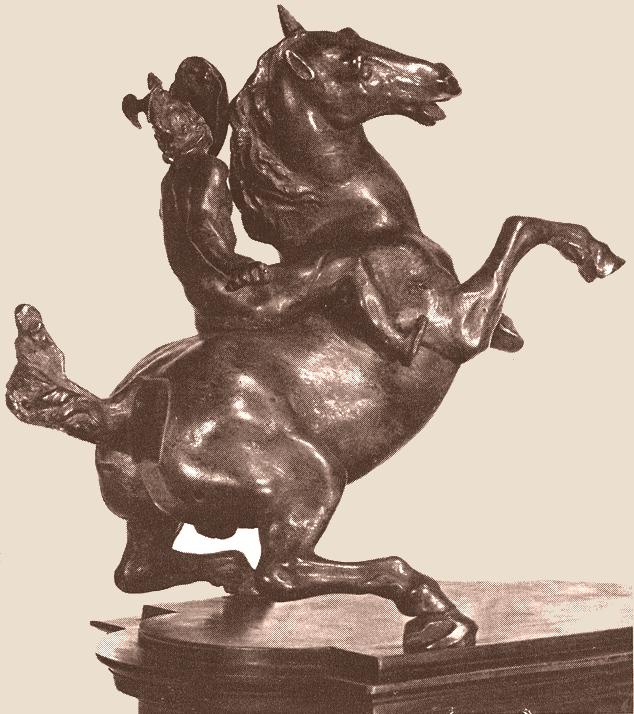 Equestrian Statue, vintage artwork by Leonardo da Vinci, A3 (16x12") Poster Print