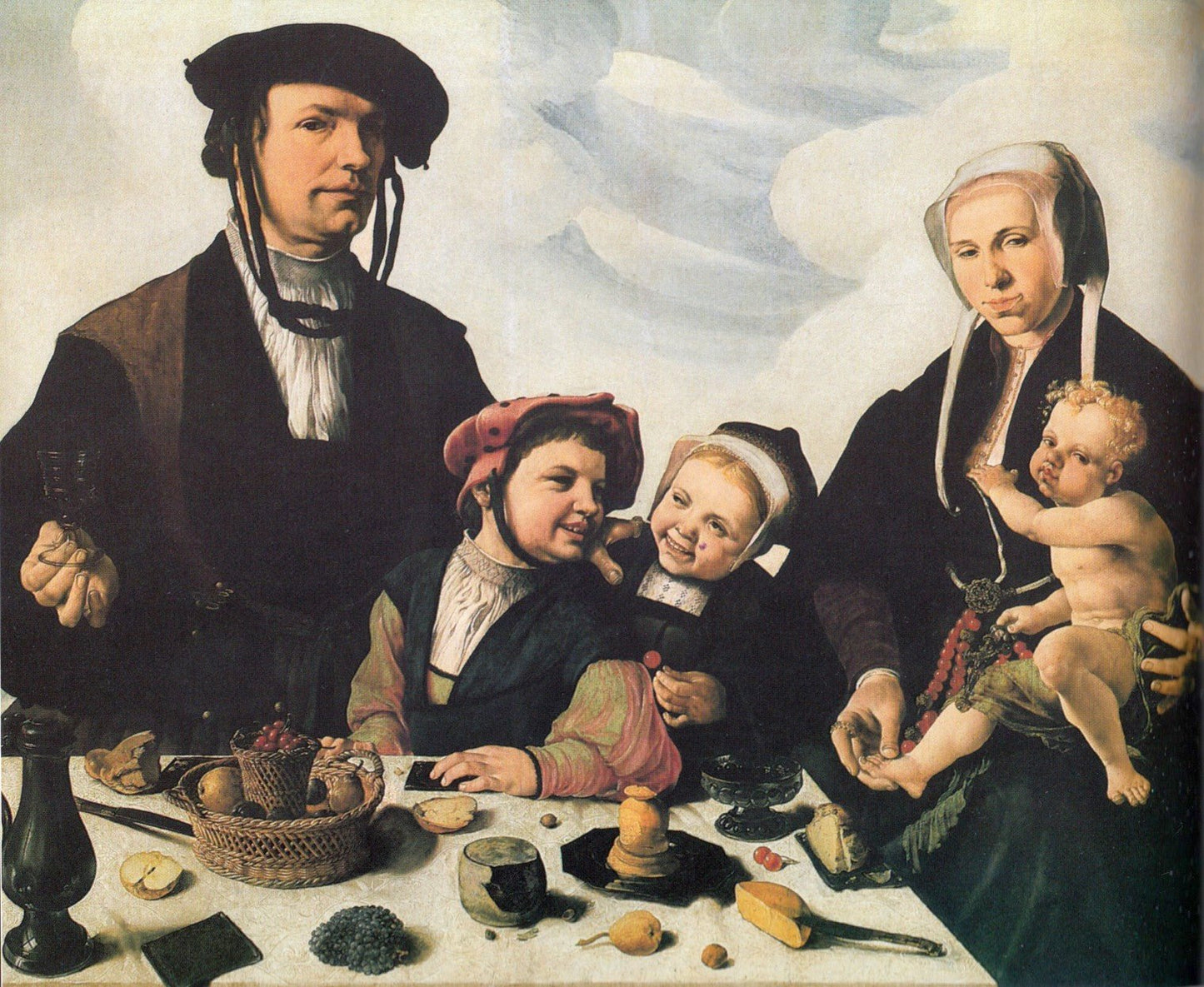Family of Pieter Jan Foppesz., vintage artwork by Maerten van Heemskerck, A3 (16x12") Poster Print