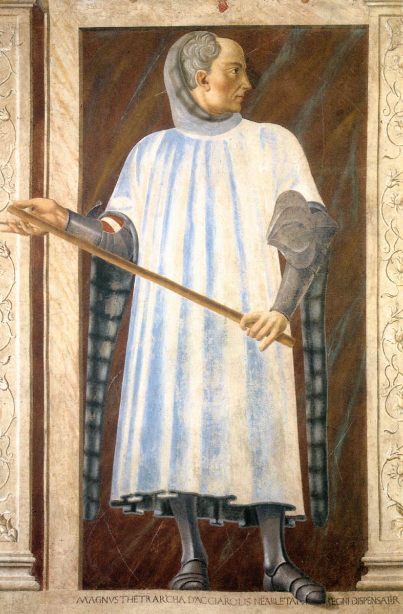 Famous Men ~ Niccolò Acciaiuoli, vintage artwork by Andrea del Castagno, A3 (16x12") Poster Print