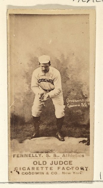 :Fennelly Shortstop Philadelphia Athletics from the Old Judg-16x12"(A3) Poster