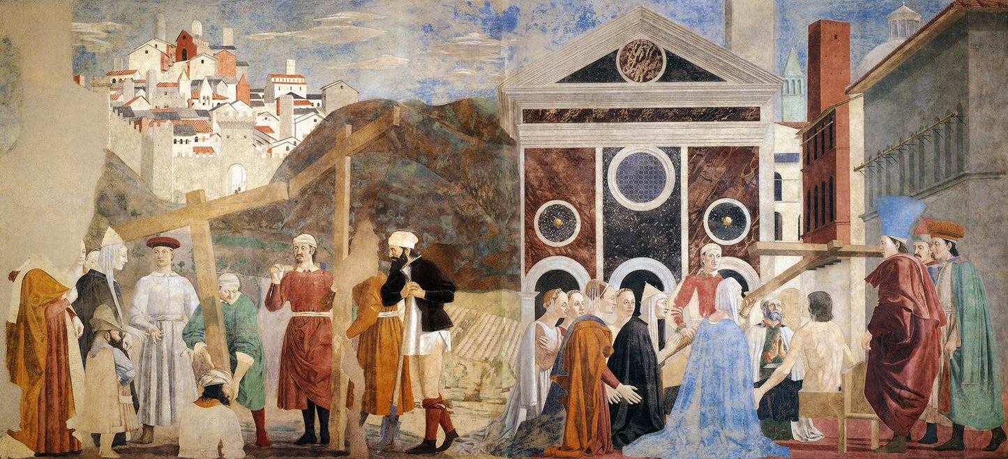 Finding and Recognition of the True Cross, vintage artwork by Piero della Francesca, A3 (16x12") Poster Print
