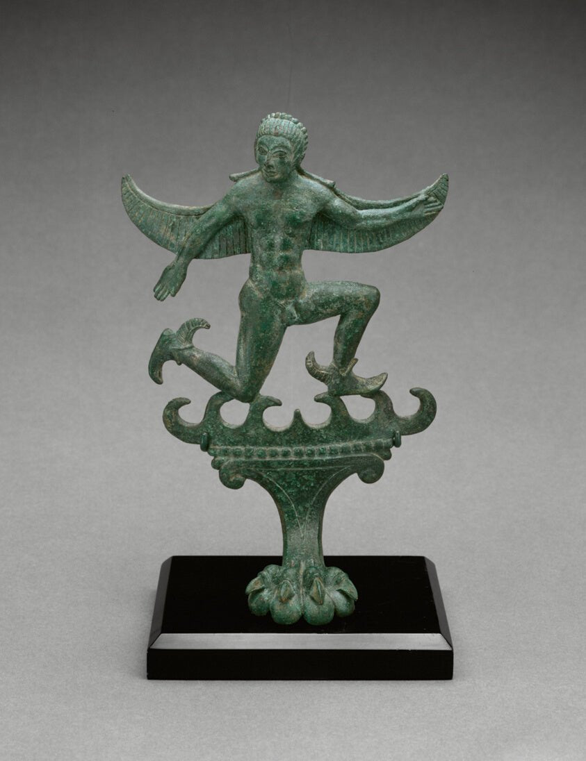 Foot of a Cista (Storage Box) by Etruscan; probably Vulci, 23x16"( A2 size) Poster Print