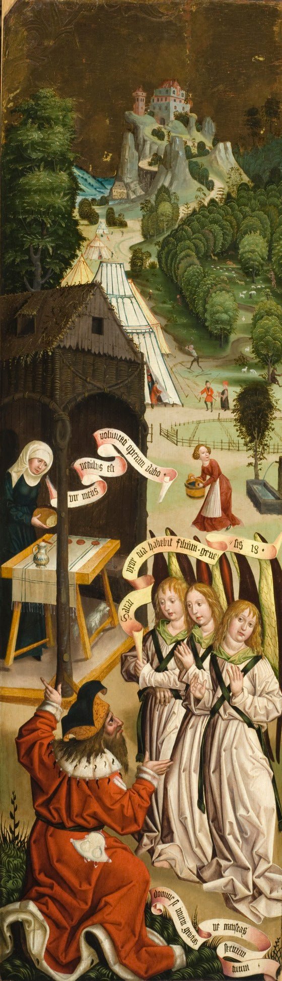 Four Panels, vintage artwork by Jan Polack, A3 (16x12") Poster Print