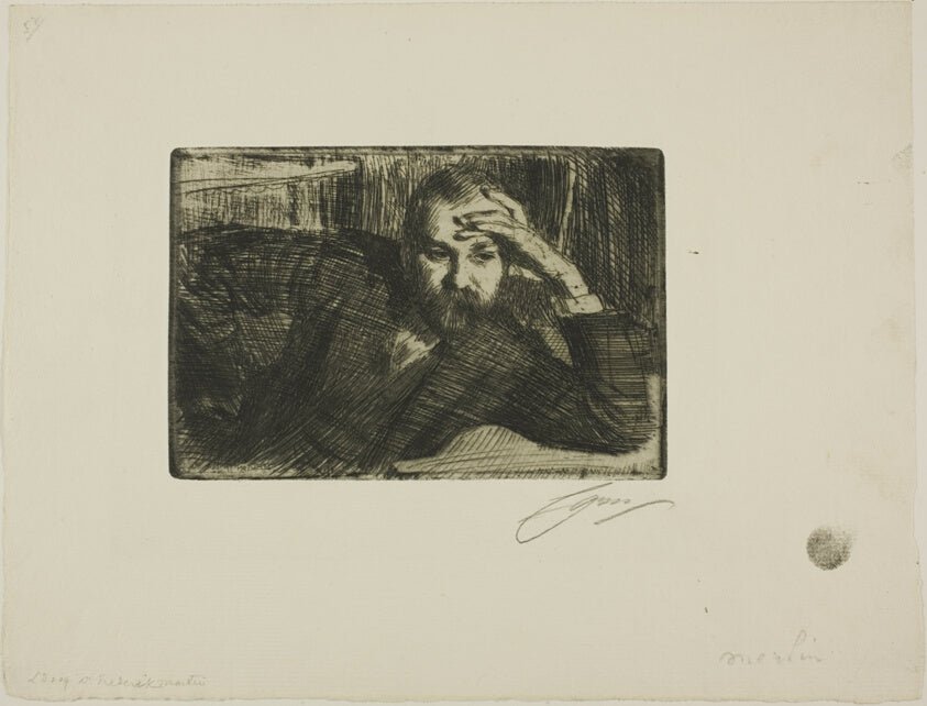 Fredrik Martin by Anders Zorn, 23x16"( A2 size) Poster Print