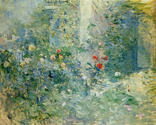 Garden With Bougival by Berthe Morisot, 1884, vintage art, modern poster print