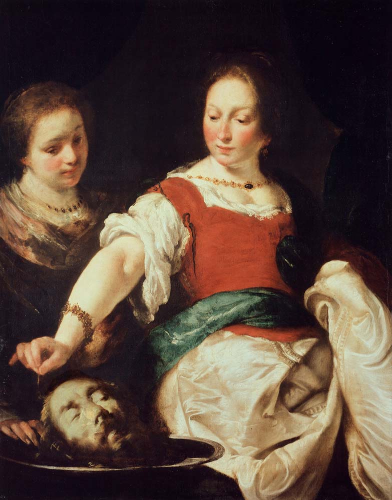 salome by Bernardo Strozzi, after 1630, 12x8" (A4) Poster
