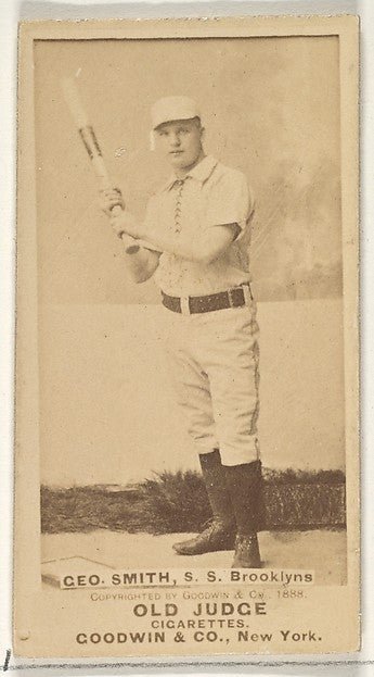 :Geo. Smith Shortstop Brooklyn Bridegrooms from the Old Judg-16x12"(A3) Poster