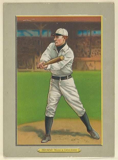 :George Browne Outfielder Washington Nationals Chicago Whit-16x12"(A3) Poster