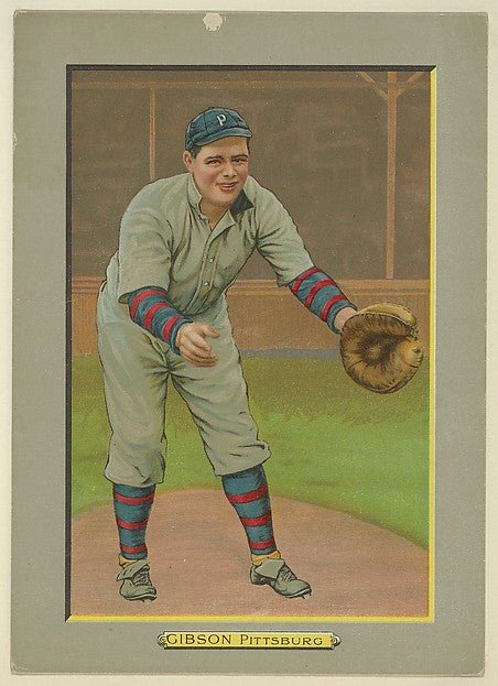 :George Gibson Catcher Pittsburg Pirates from Turkey Red Ca-16x12"(A3) Poster