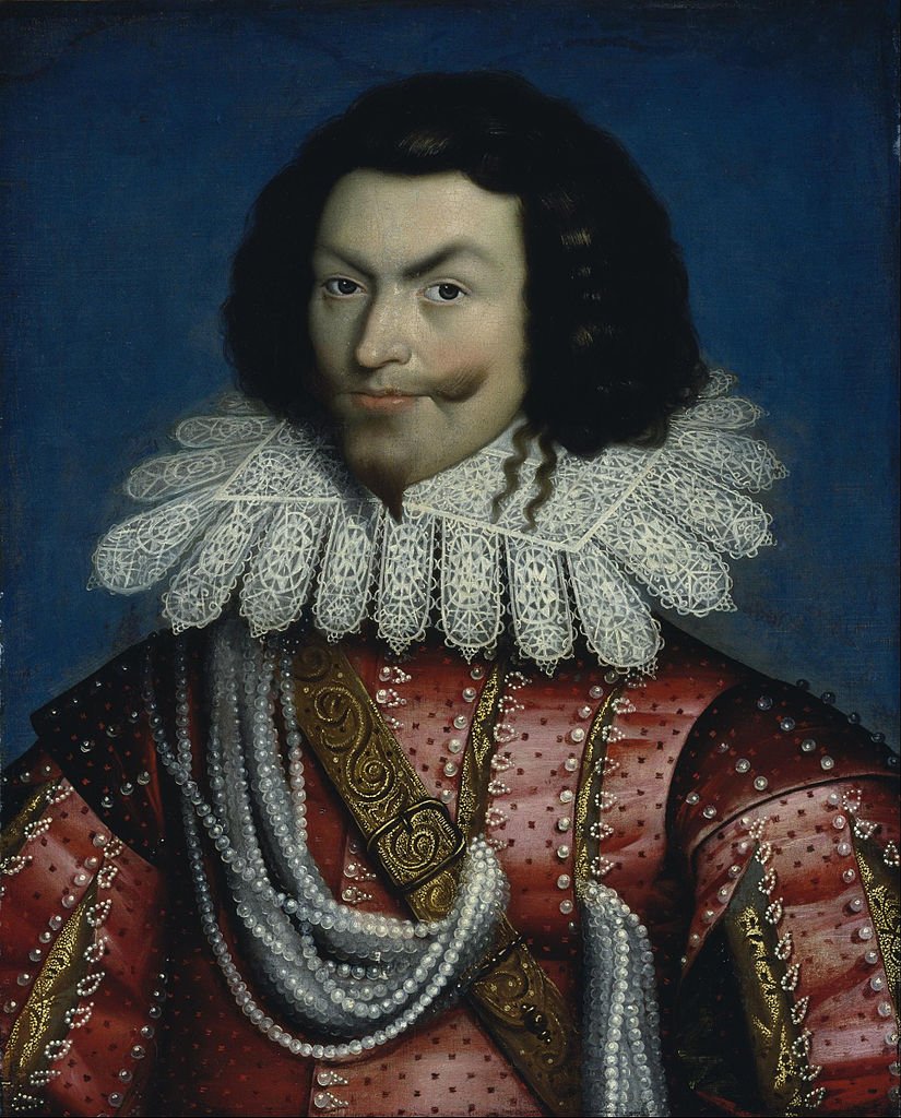 George Villiers, Duke of Buckingham, vintage artwork by Paulus van Somer I, 12x8" (A4) Poster