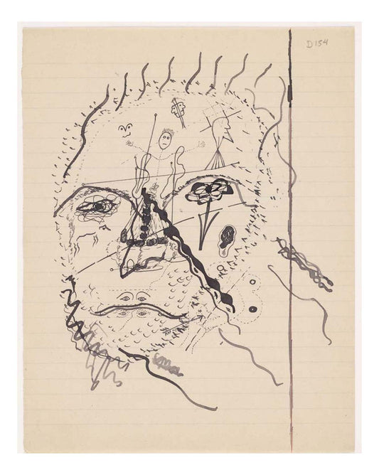 Georges Bataille - Untitled drawing for Soleil Vitre (2), 16x12" (A3) Poster Print