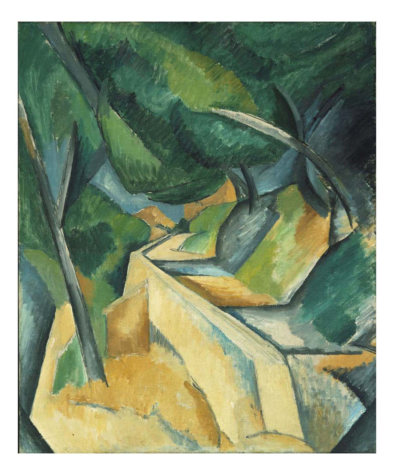 Georges Braque - Road near L'Estaque, 16x12" (A3) Poster Print