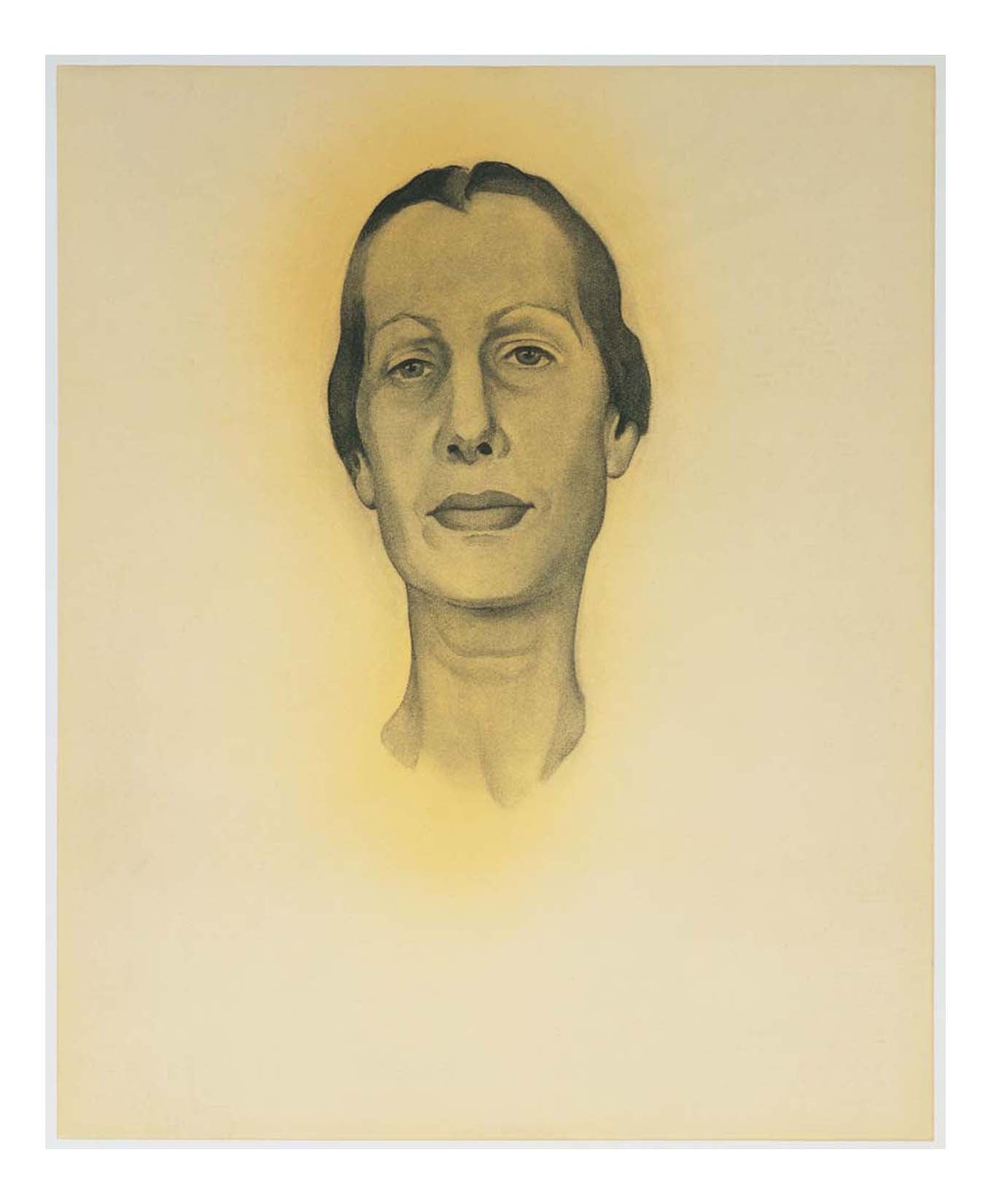 Georgia O'Keeffe - Portrait of Dorothy Schubart, 16x12" (A3) Poster Print