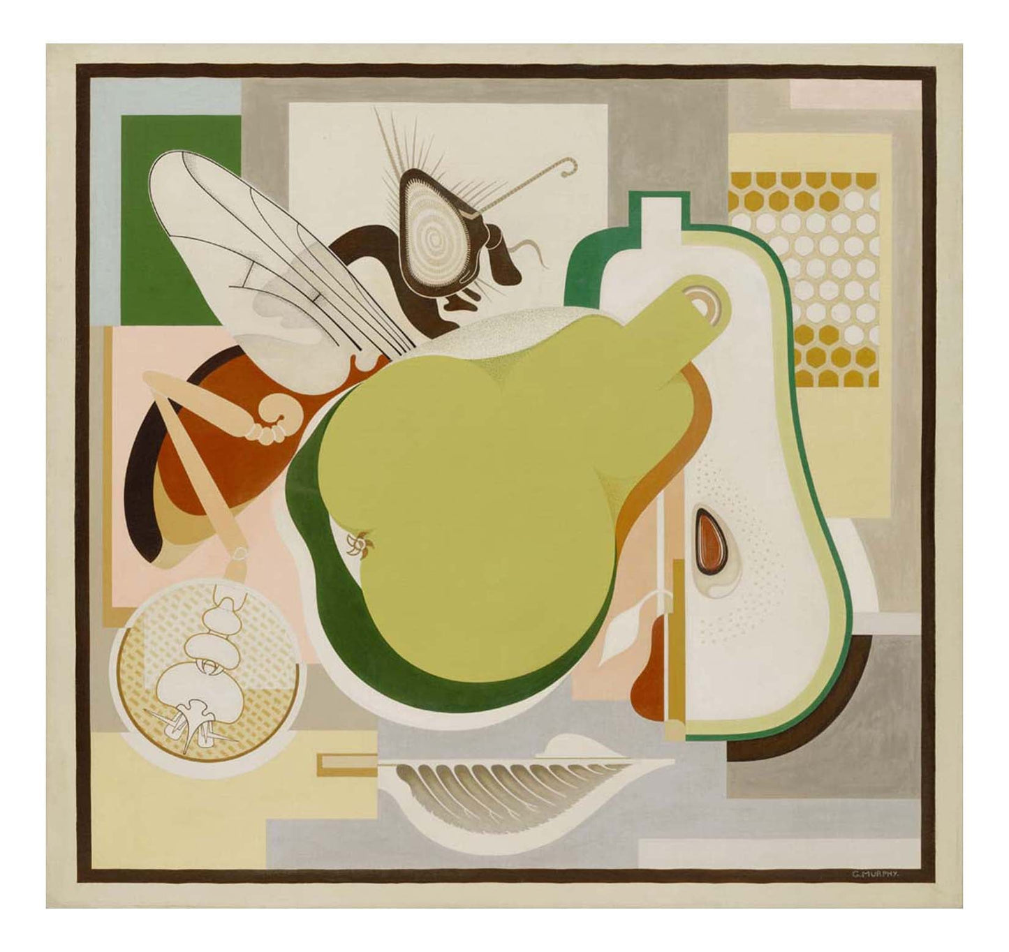 Gerald Murphy - Wasp and Pear, 16x12" (A3) Poster Print