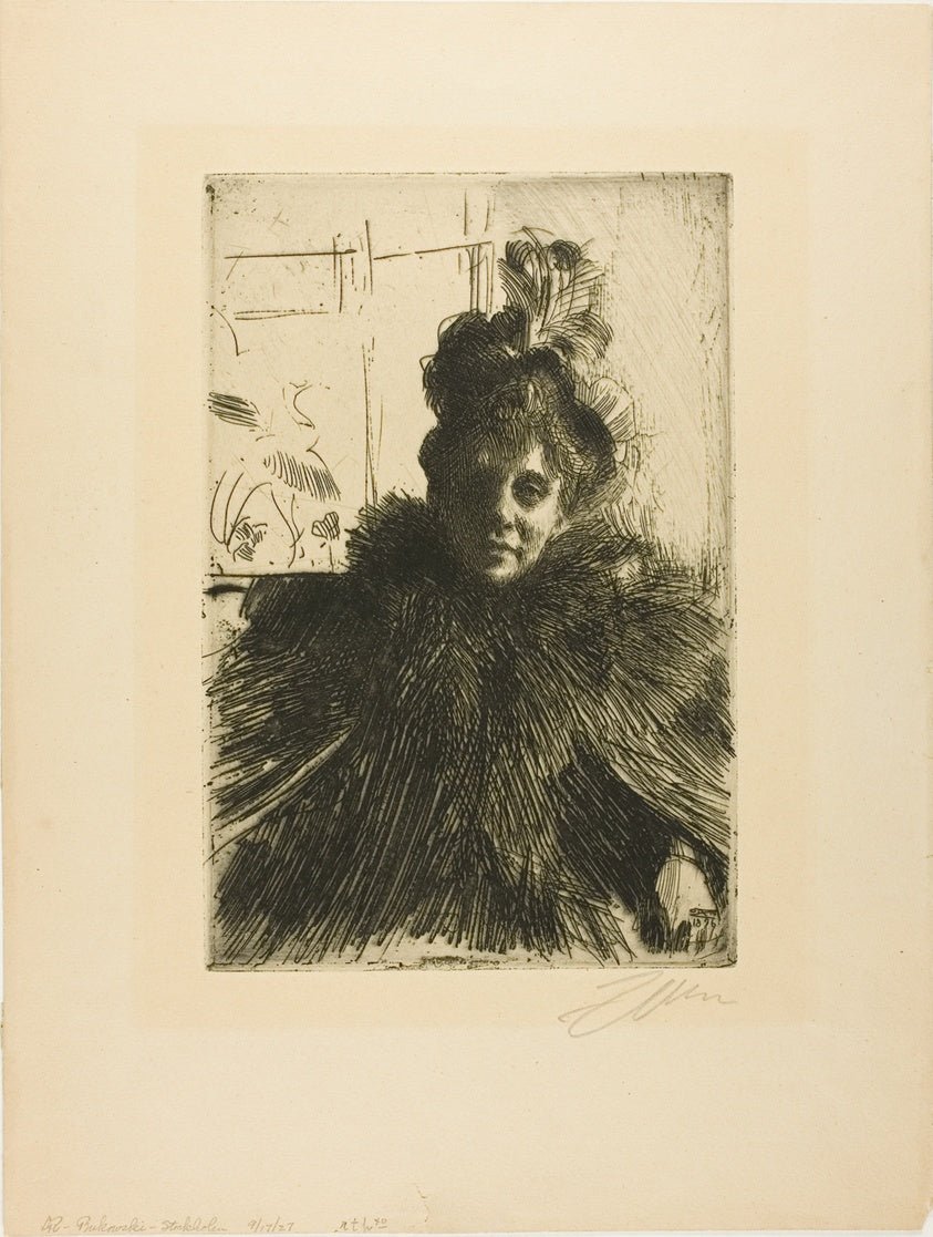 Gerda Hagborg III by Anders Zorn, 23x16"( A2 size) Poster Print