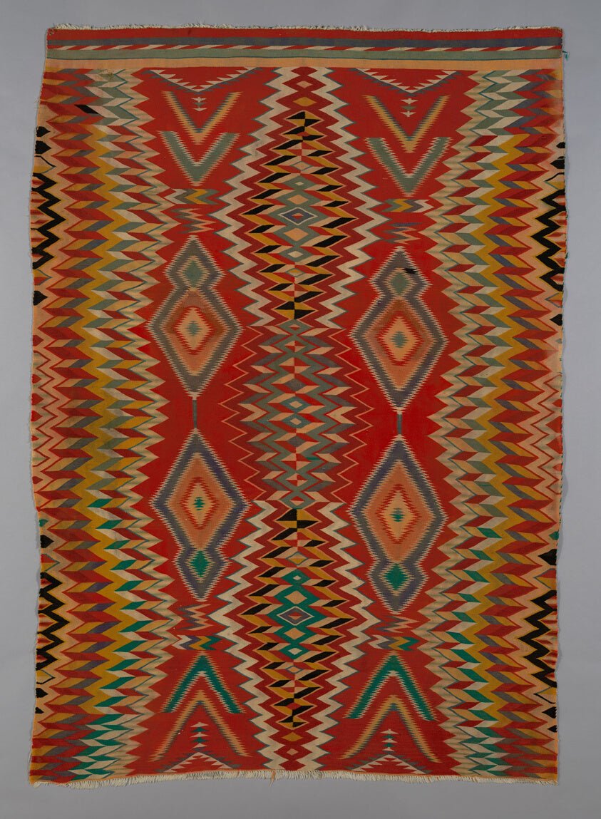 Germantown Eyedazzler Rug by Navajo (Dine), 23x16"( A2 size ) Poster Print