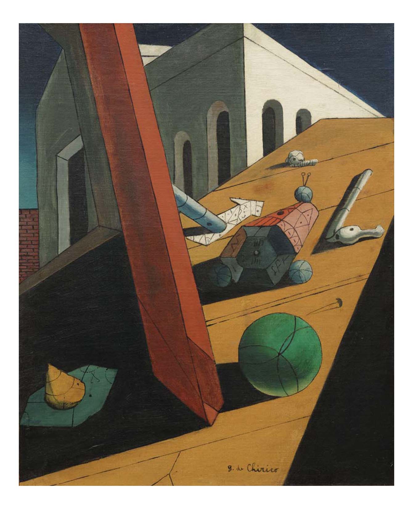 Giorgio de Chirico - The Evil Genius of a King, 16x12" (A3) Poster Print