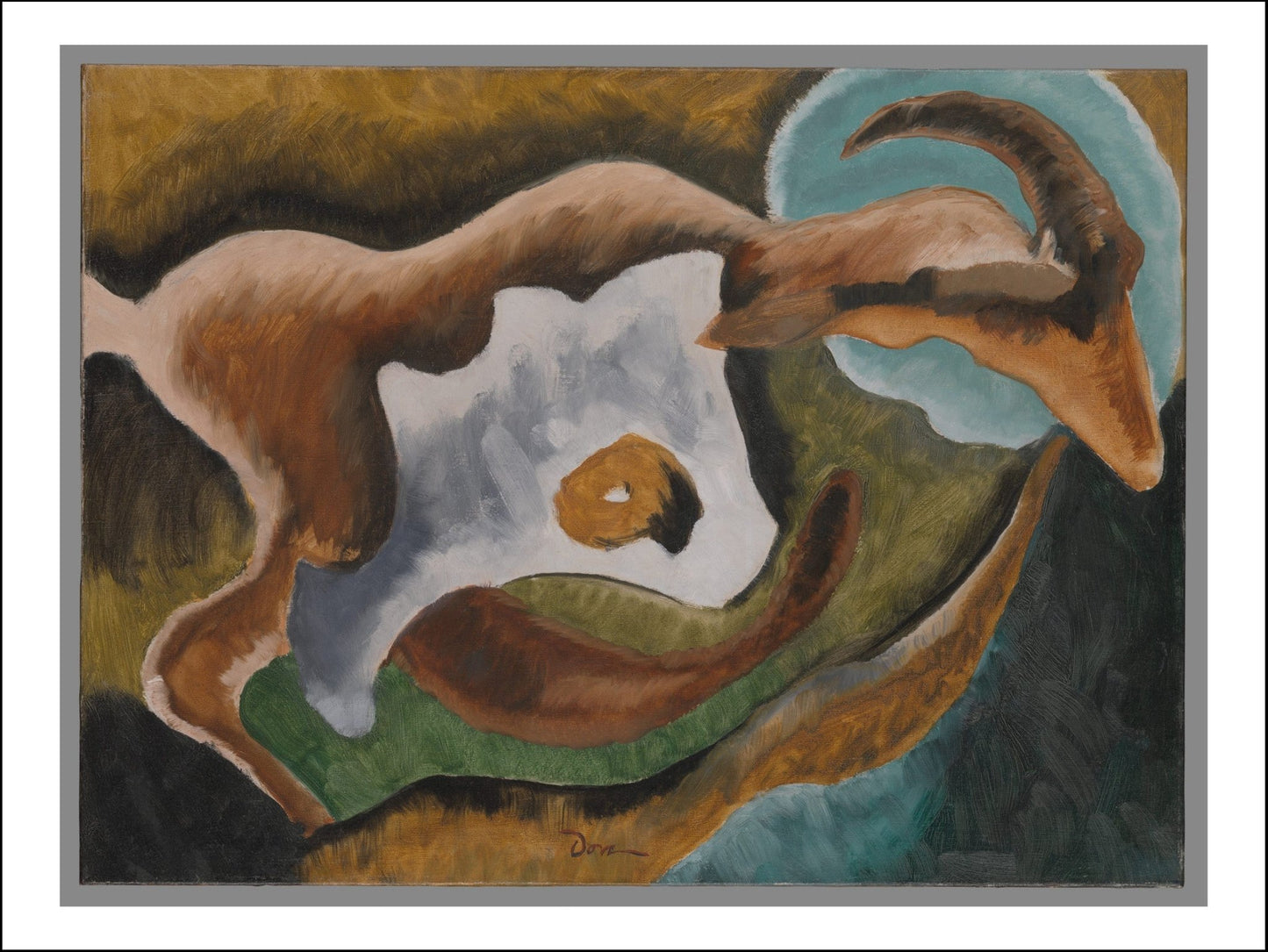 Goat 1935 by Arthur Dove, vintage art, modern poster print