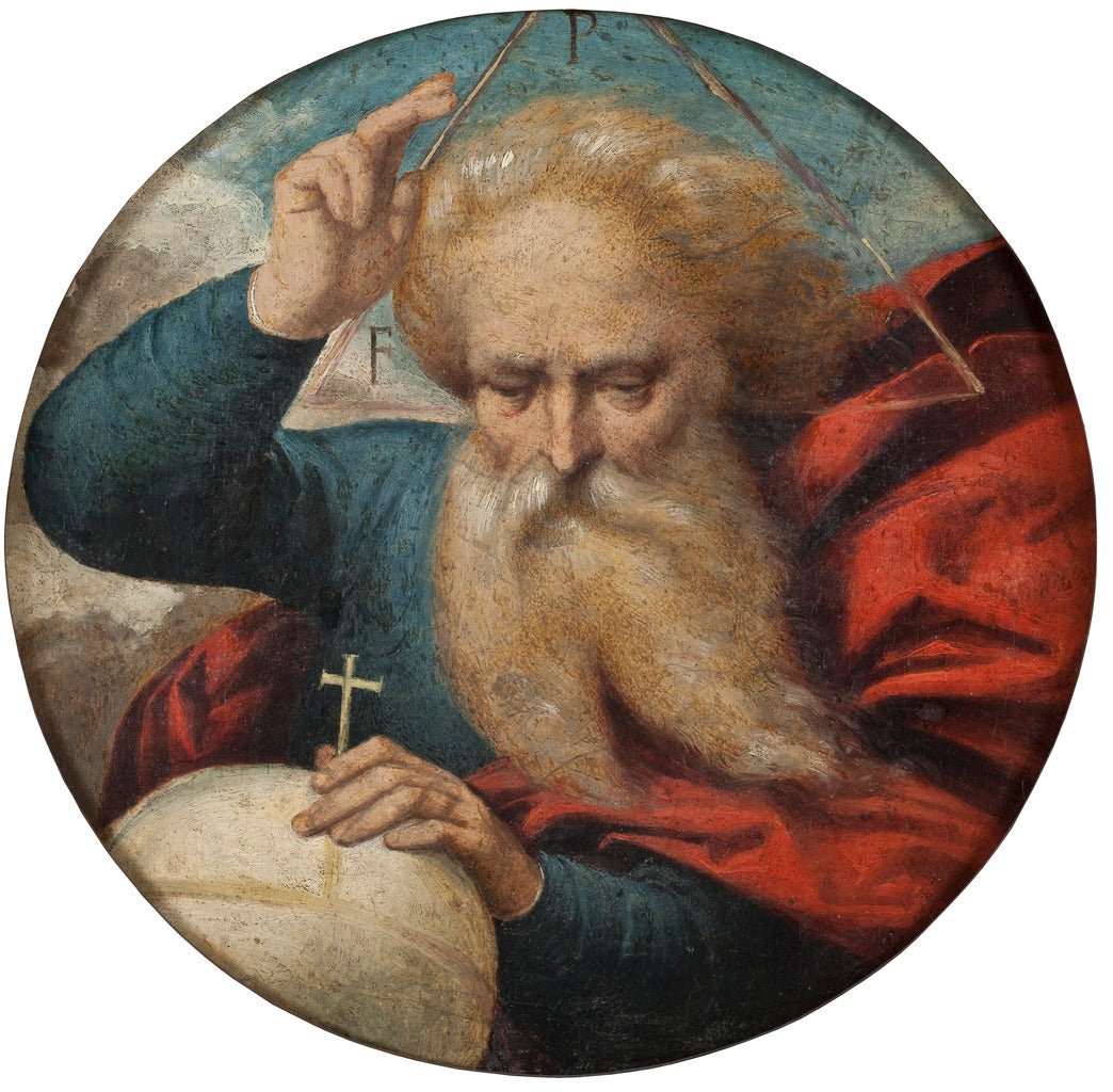 God Blessing the Earth, vintage artwork by Il Garofalo, A3 (16x12") Poster Print