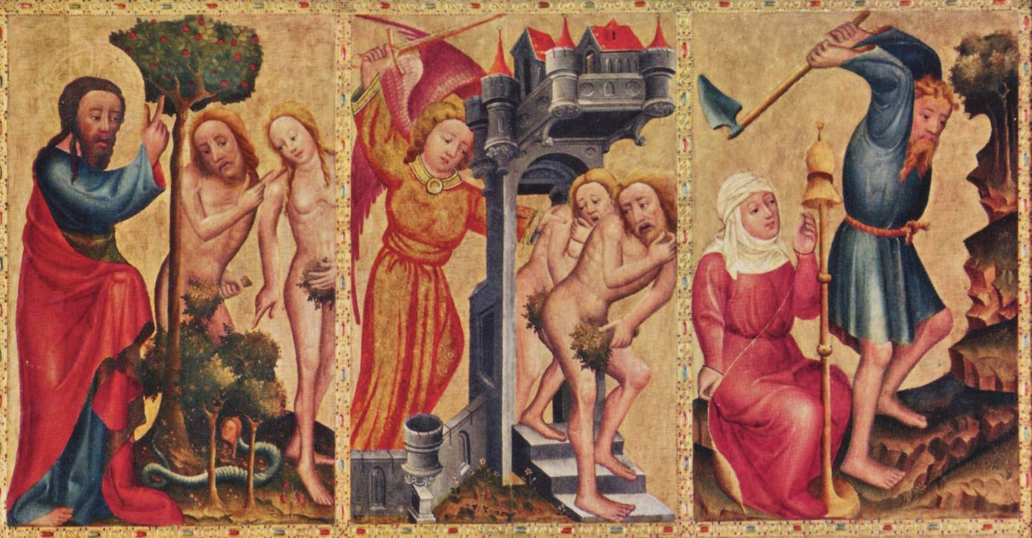 Grabower Altar, Petri-Altarpiece, vintage artwork by Master Bertram, A3 (16x12") Poster Print