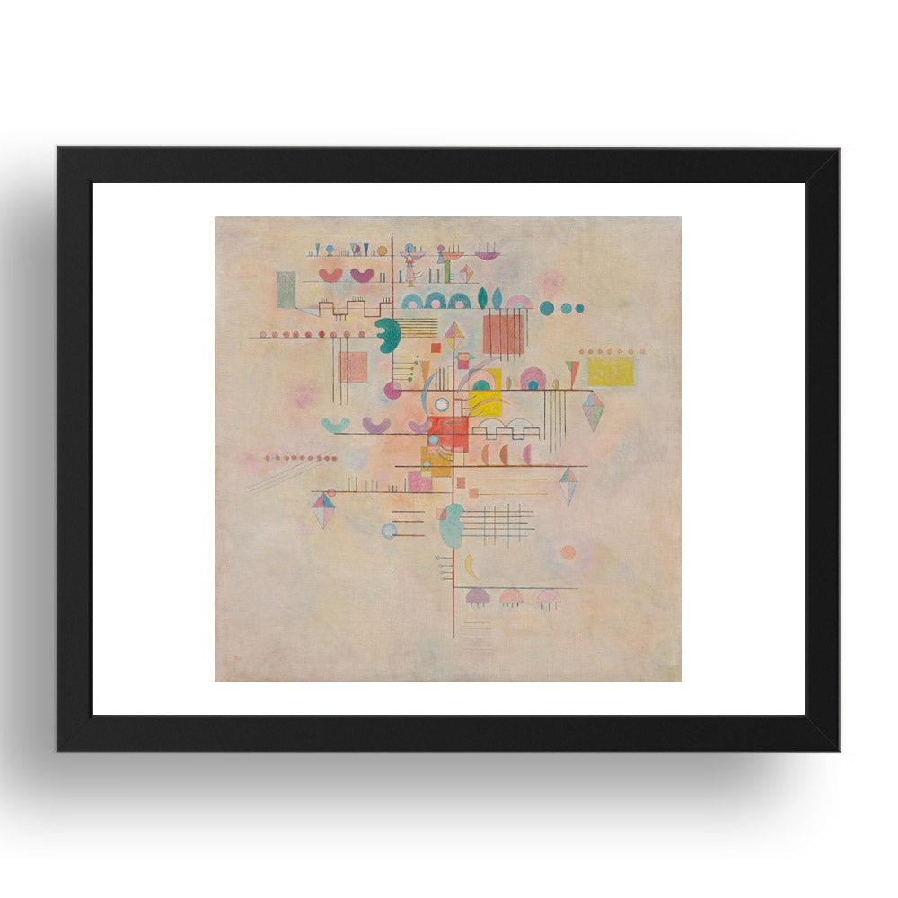 GRACEFUL ASCENT by Wassily Kandinsky, 17x13" Frame