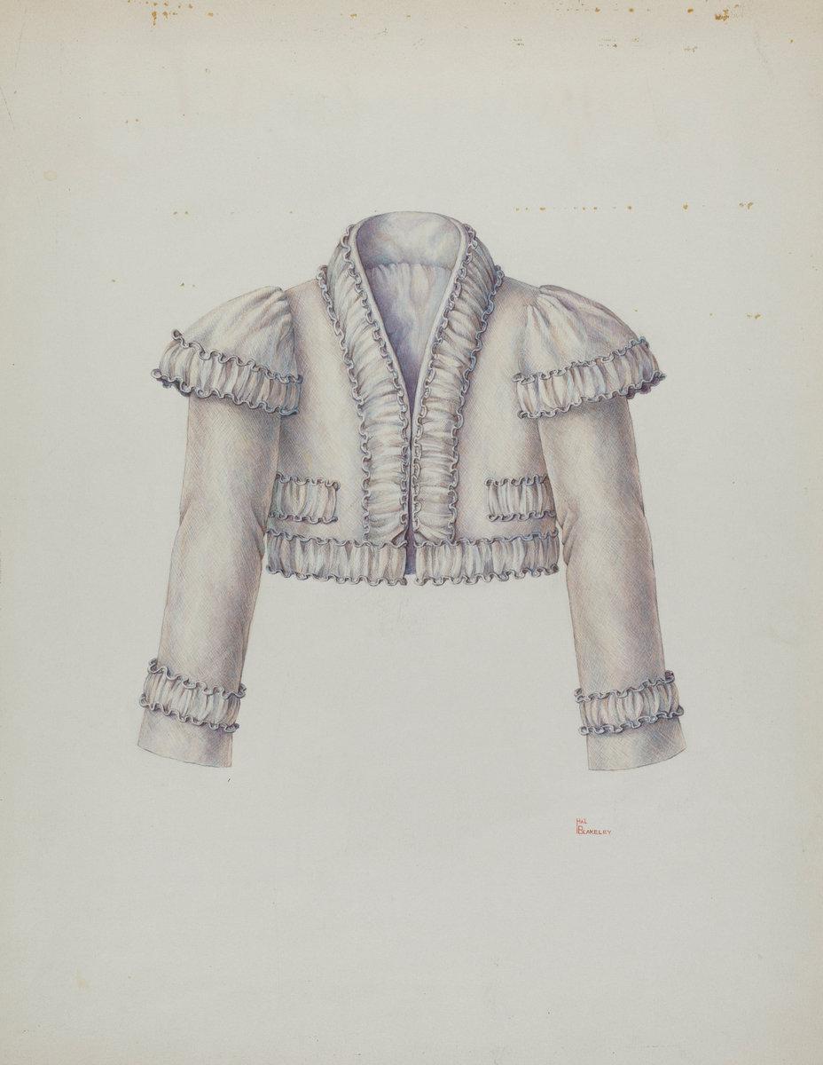 Hal Blakeley:Embroidered Bolero Jacket,16x12"(A3) Poster