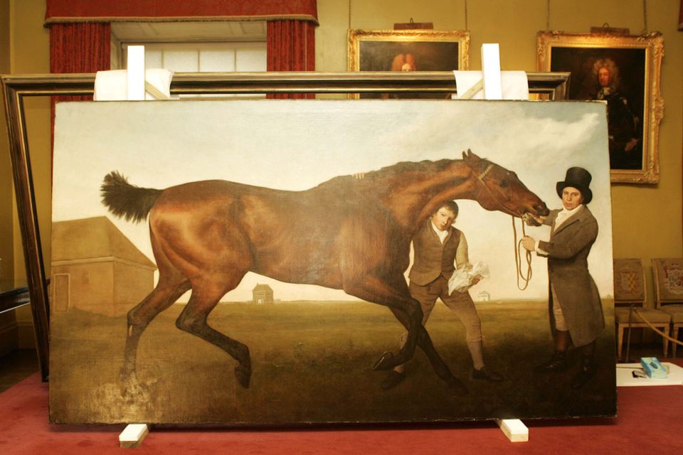 Hambletonian by  Rubbing Down, vintage art, modern poster print