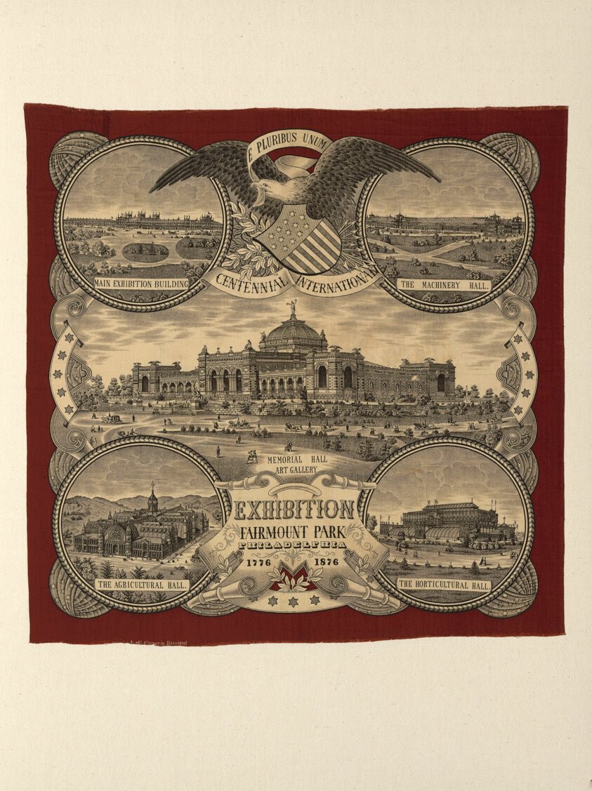 Handkerchief by Manufactured by A. & C. Cramer (German, active about 1876), 23x16"( A2 size ) Poster Print