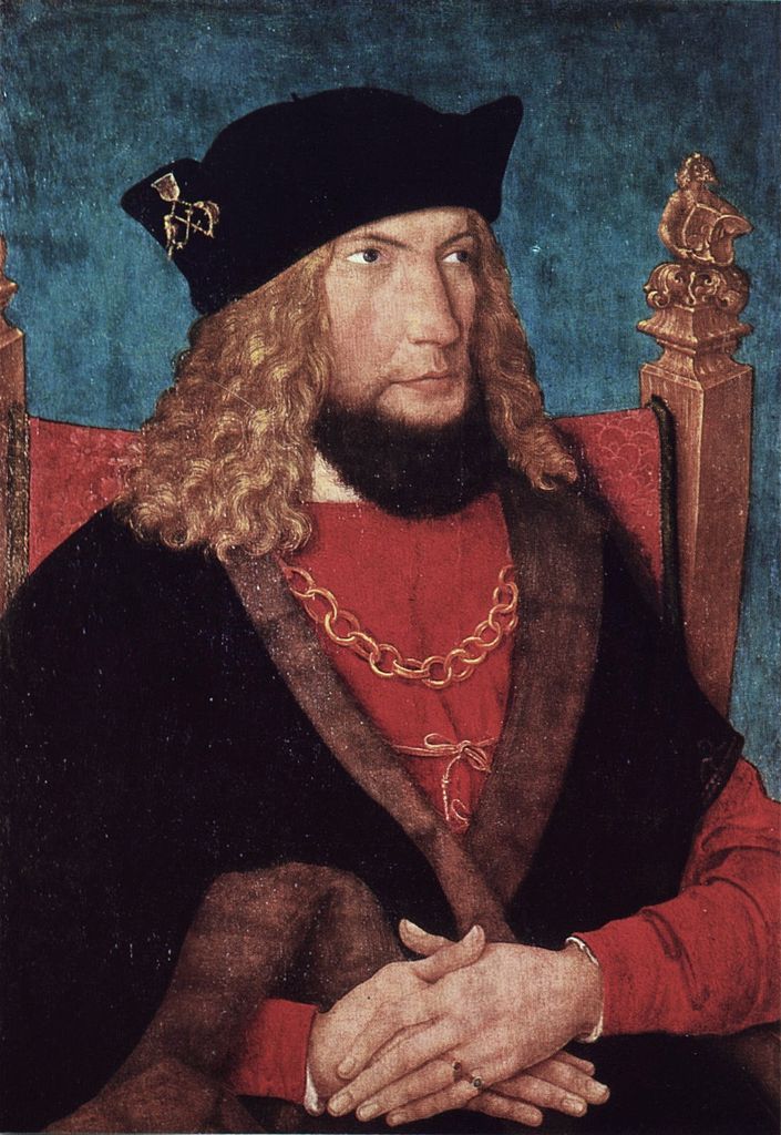 Hans Caspar von Laubenberg, vintage artwork by Bernhard Strigel, A3 (16x12") Poster Print