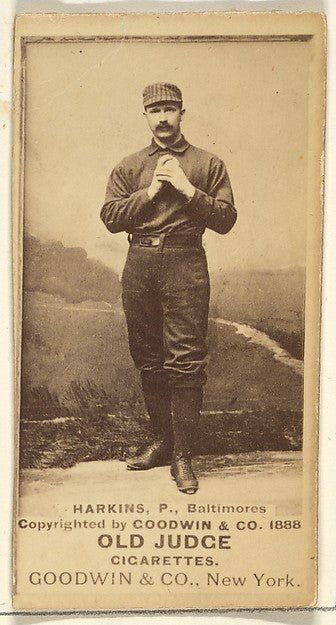 :Harkins Pitcher Baltimore Orioles from the Old Judge series-16x12"(A3) Poster