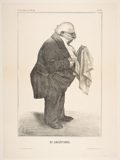 Harlé Père published in La Caricature no. 136 June 5 1833 J, vintage art, A3 (16x12") Poster Print
