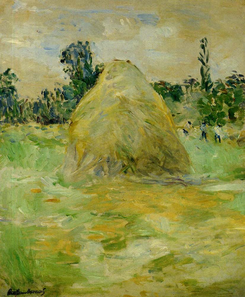 Haystack - 1883 - by Berthe Morisot, vintage art, modern poster print