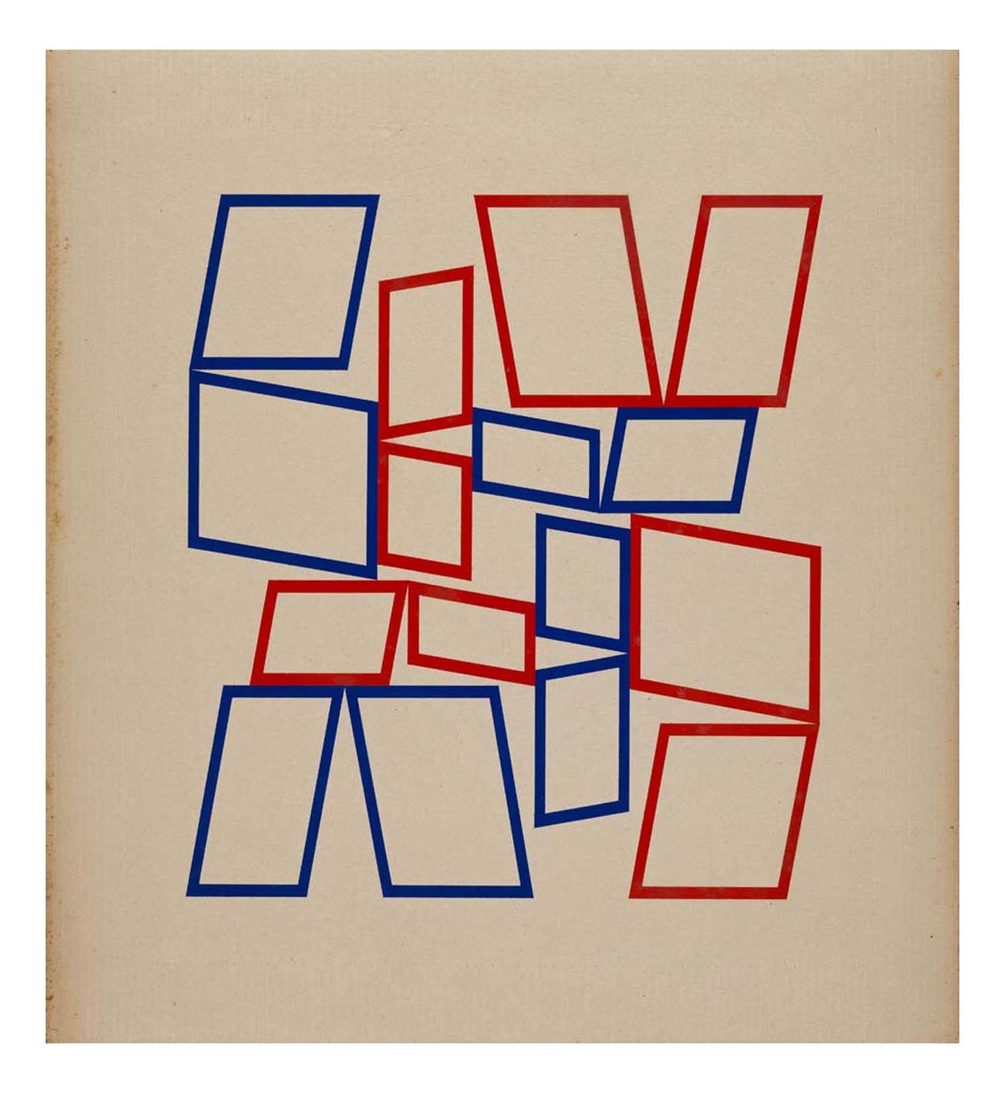 Helio Oiticica - Metaesquema No. 4066, 16x12" (A3) Poster Print
