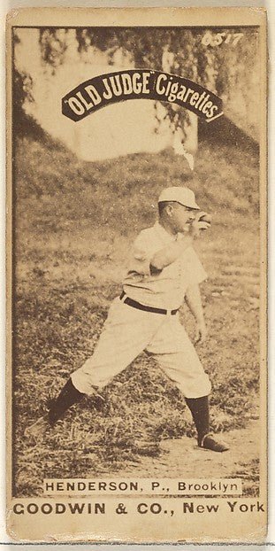 :Henderson Pitcher Brooklyn from the Old Judge series for Ol-16x12"(A3) Poster