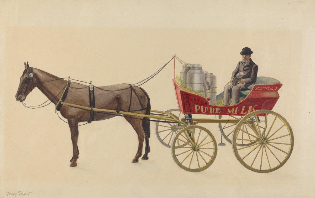 Henry Granet:Toy Milk Wagon,16x12"(A3) Poster