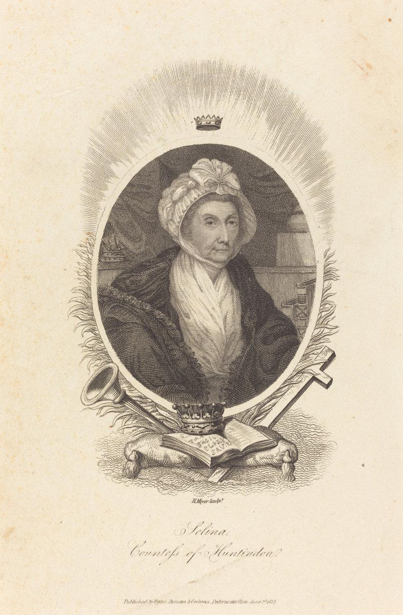 Henry Meyer after John Hoppner:Selina, Countess of Huntindon,16x12"(A3) Poster