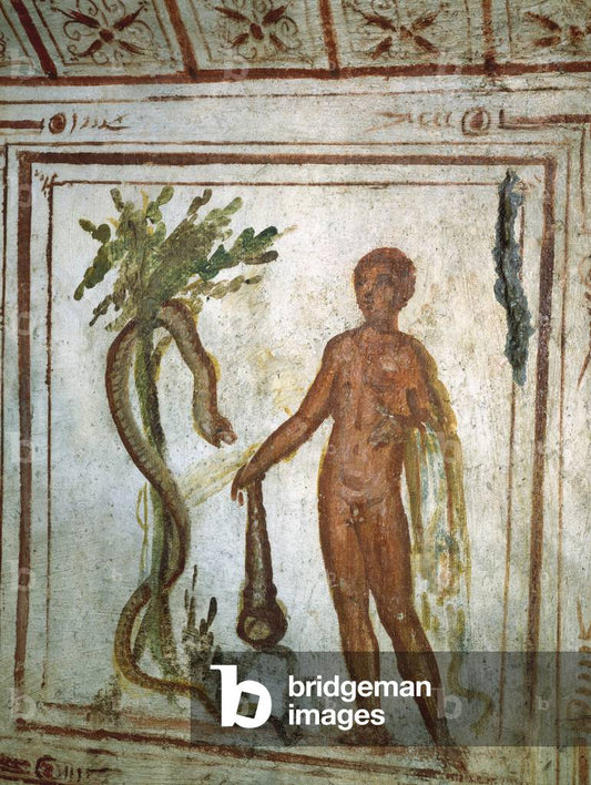 Hercules in the Garden of the Hesperides by Unknown, vintage art, modern poster print