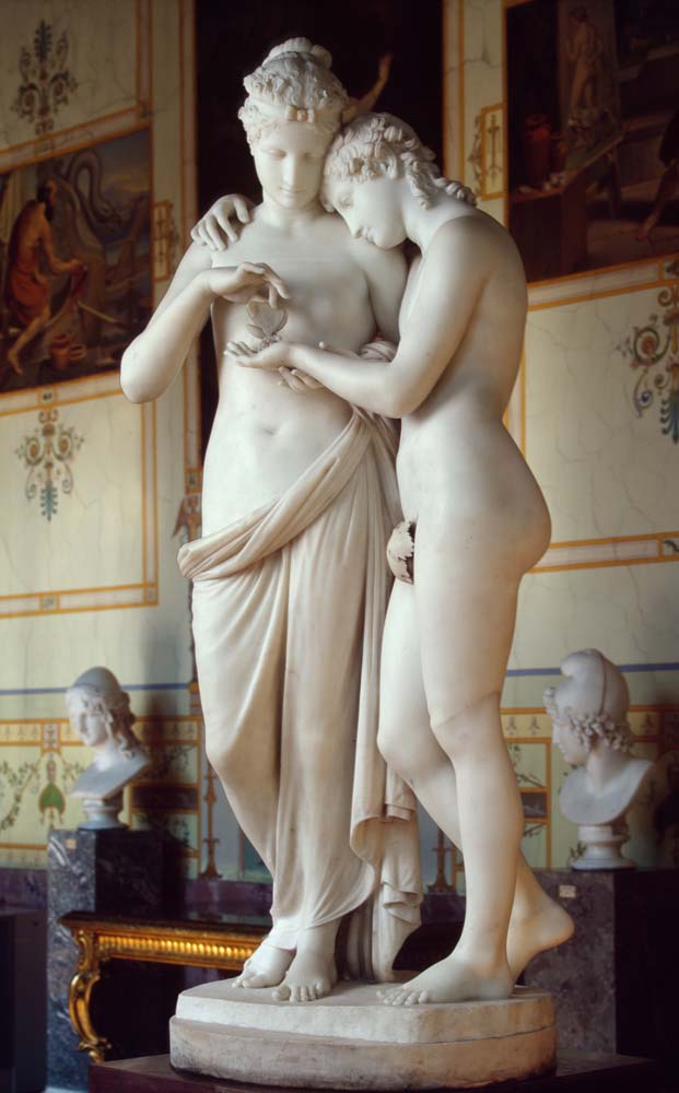 cupid and psyche by A. Canova, 1808, 12x8" (A4) Poster