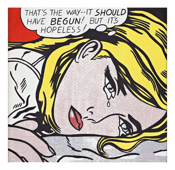 Hopeless by Roy Lichtenstein, Classic Modern Artwork, 16x12