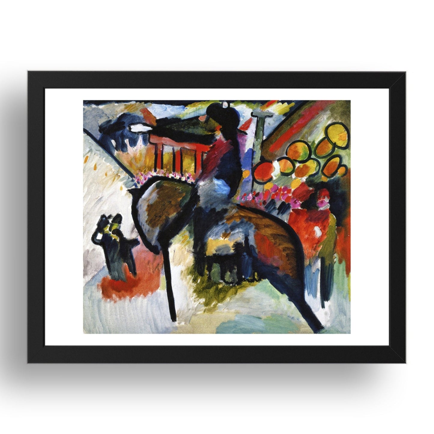 Impression IV (Gendarme) 1911 by Wassily Kandinsky, 17x13" Frame